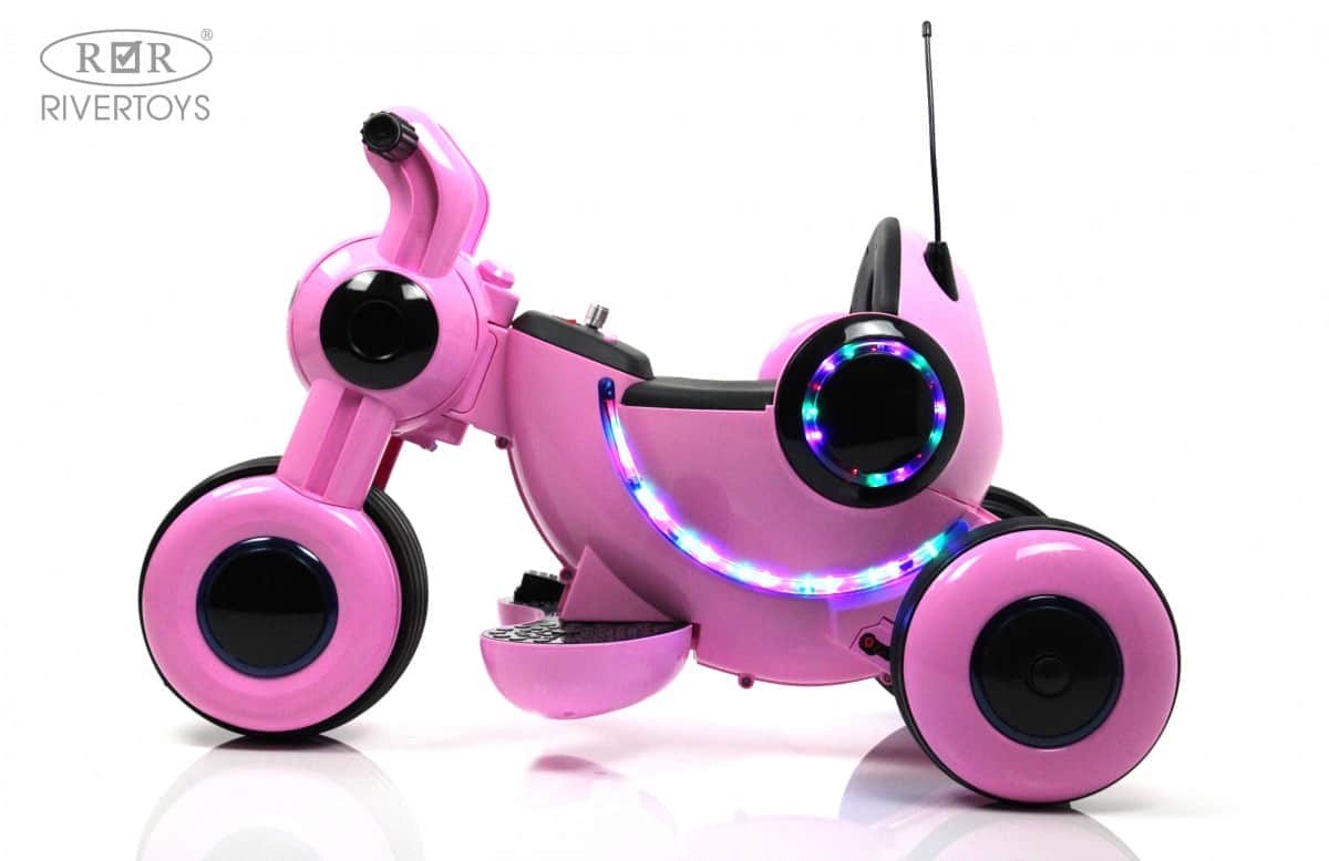 картинка Детский электромотоцикл HL300 розовый 