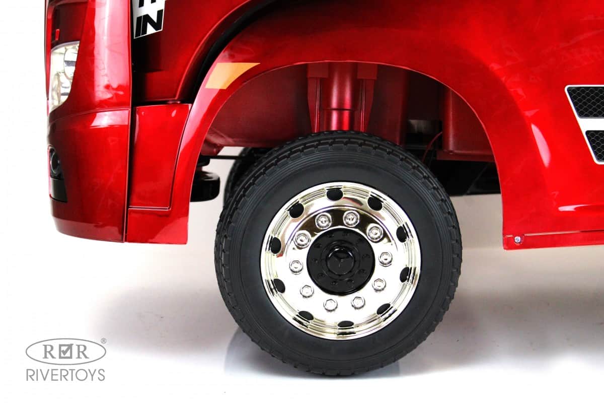 картинка Детский электромобиль Mercedes-Benz Actros 4WD (HL358) вишневый глянец 