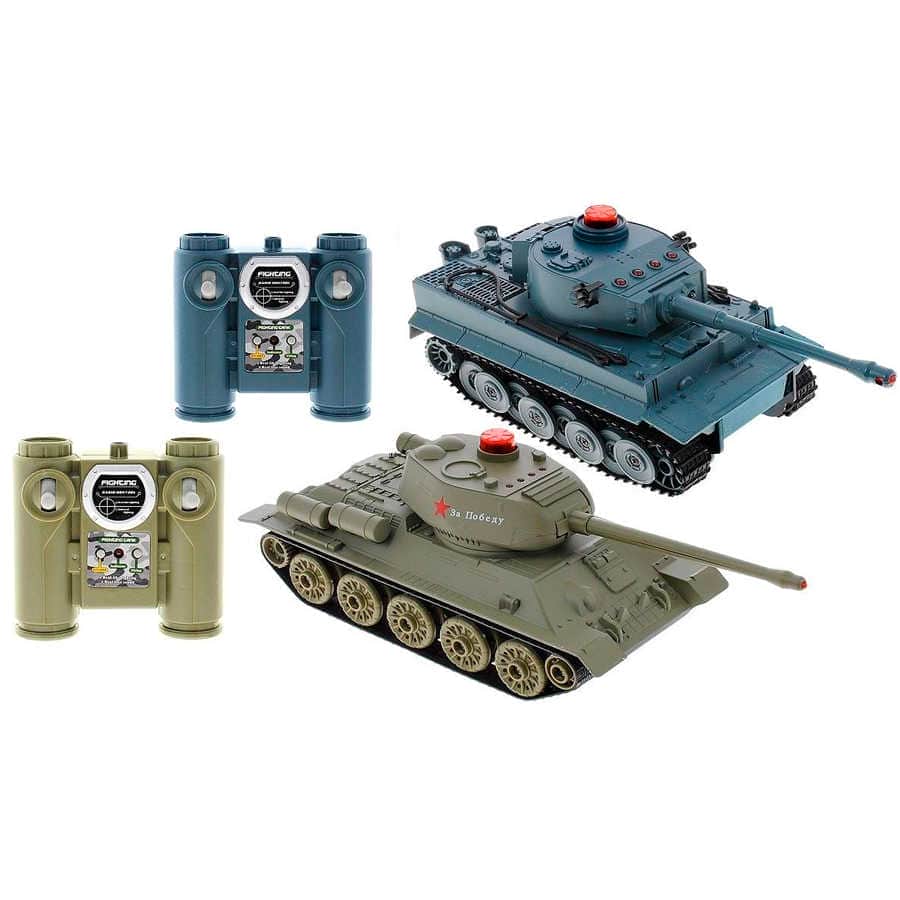 картинка Радиоуправляемый танковый бой Huan Qi Т34 и Tiger масштаб 1:32 2.4G - HQ555 