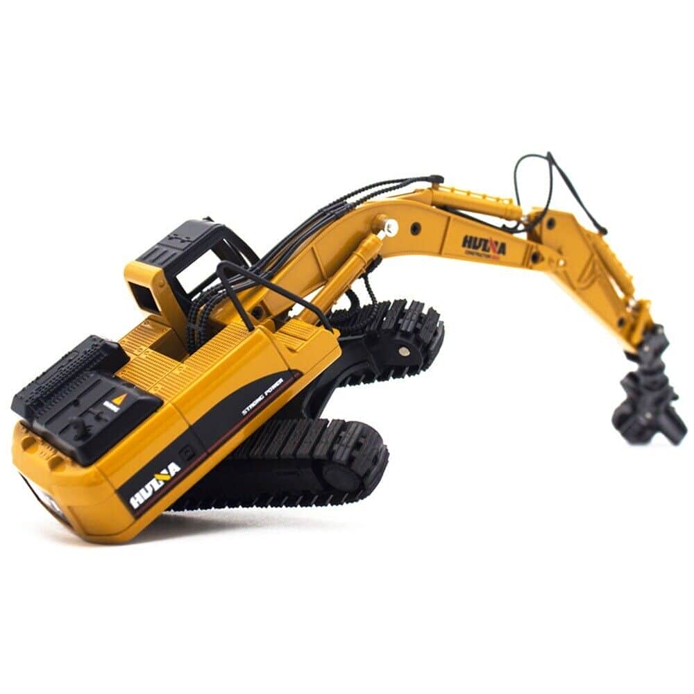 картинка Металлический экскаватор с грейфером Hui Na Toys масштаб 1:50 - HN1713 