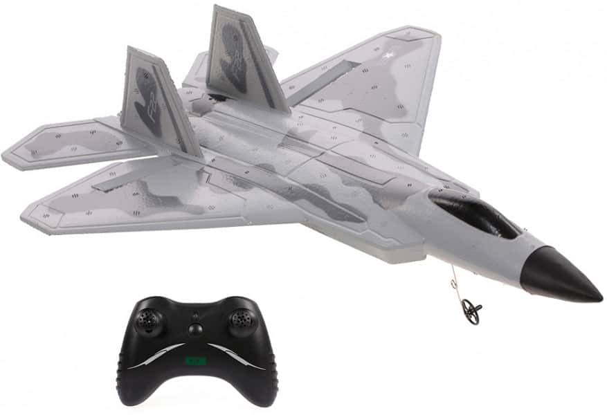 картинка Радиоуправляемый самолет для начинающих F22 Raptor 2.4G - FX822 