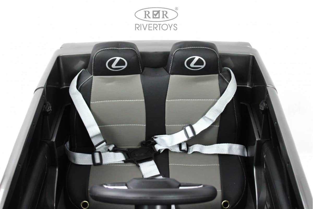 картинка Детский электромобиль Lexus 570 (E555EE) серый глянец 