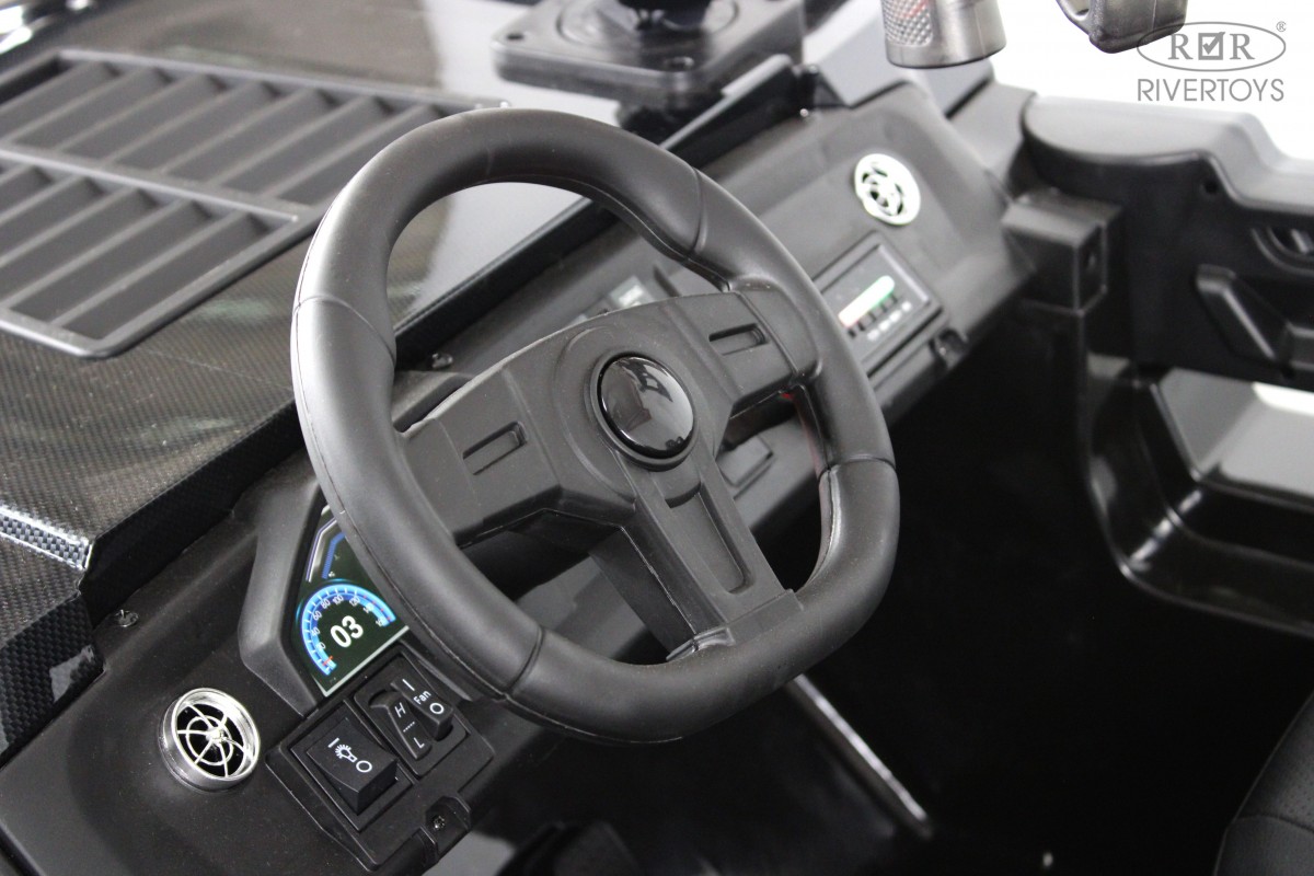 картинка Детский электромобиль A505AA-LUX черный карбон 