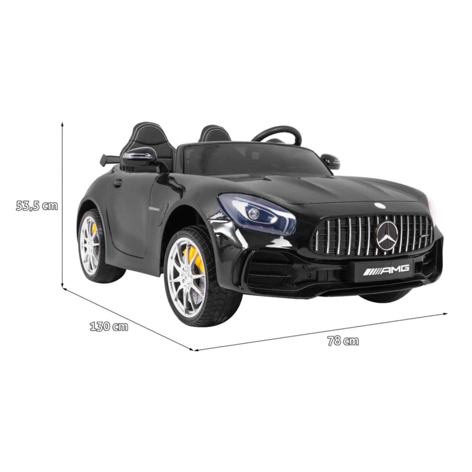 картинка Электромобиль Mercedes-Benz GT R (черный, 4WD, 12V) - HL289-BLACK 