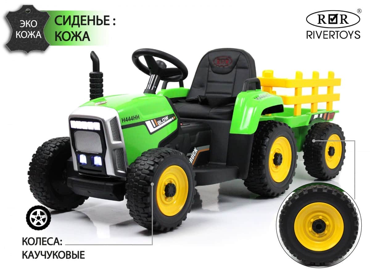 картинка Детский электромобиль H444HH зеленый 
