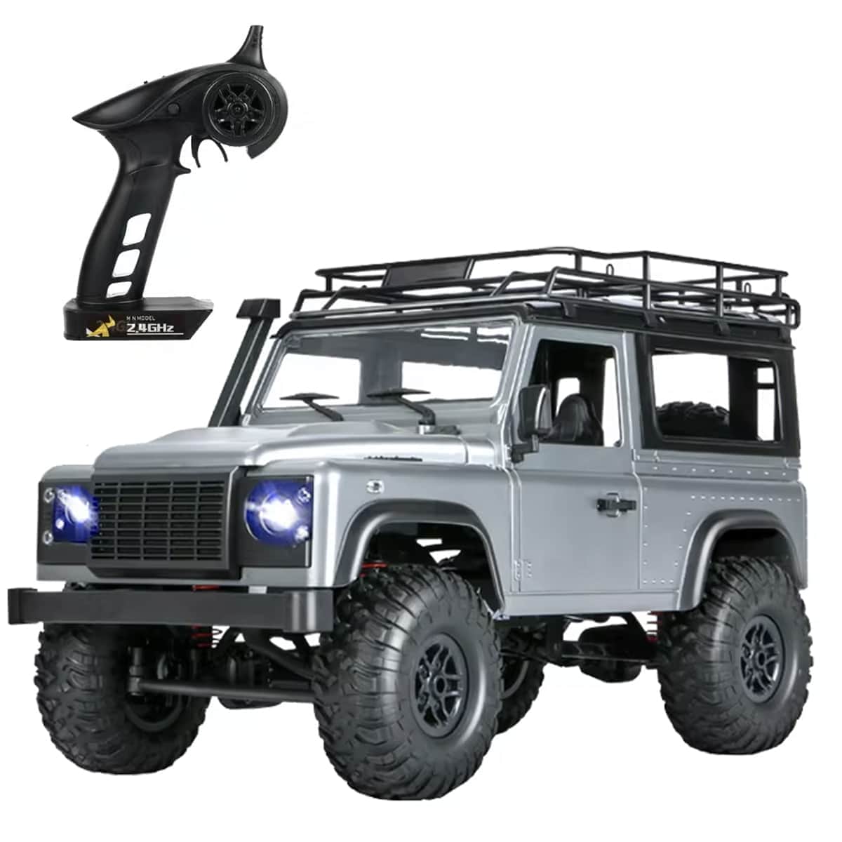 картинка Радиоуправляемый внедорожник Defender D90 4WD 1:12 - MN-99S-GREY 