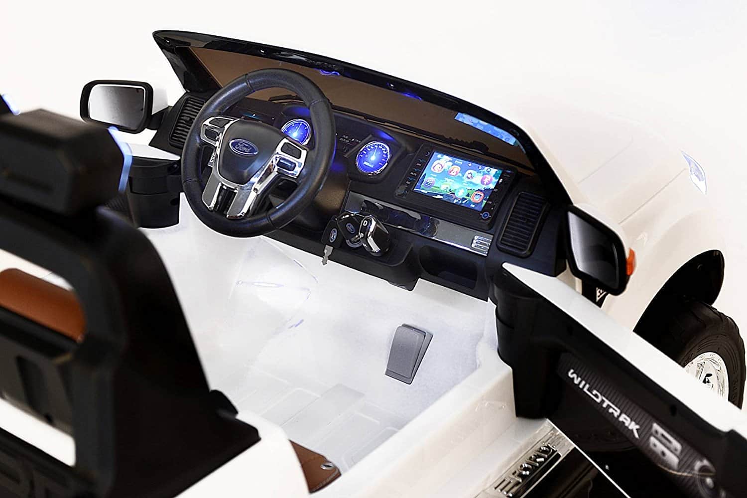 картинка Детский электромобиль Dake Ford Ranger White 4WD MP4 - DK-F650-W 