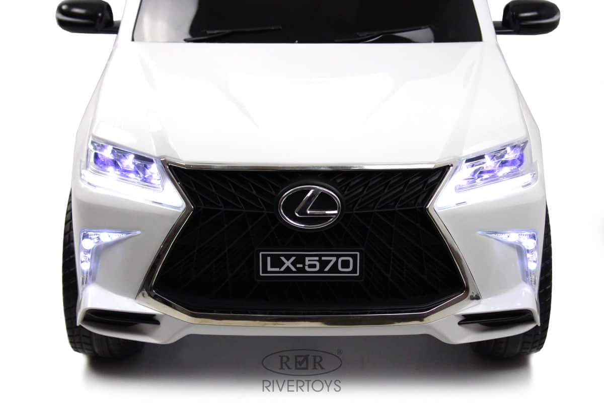 картинка Детский электромобиль Lexus 570 (E555EE) белый 