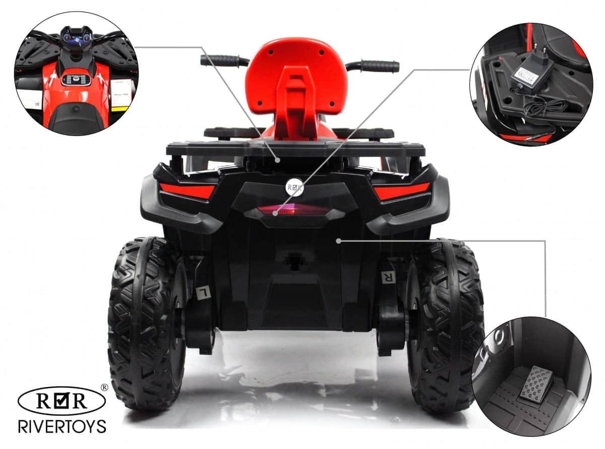 картинка Детский электроквадроцикл T001TT 4WD красный 