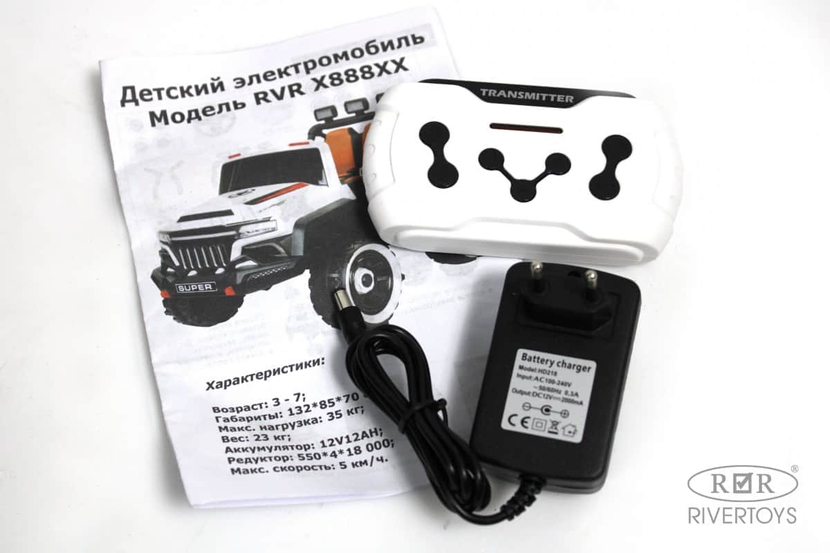 картинка Детский электромобиль X888XX белый 