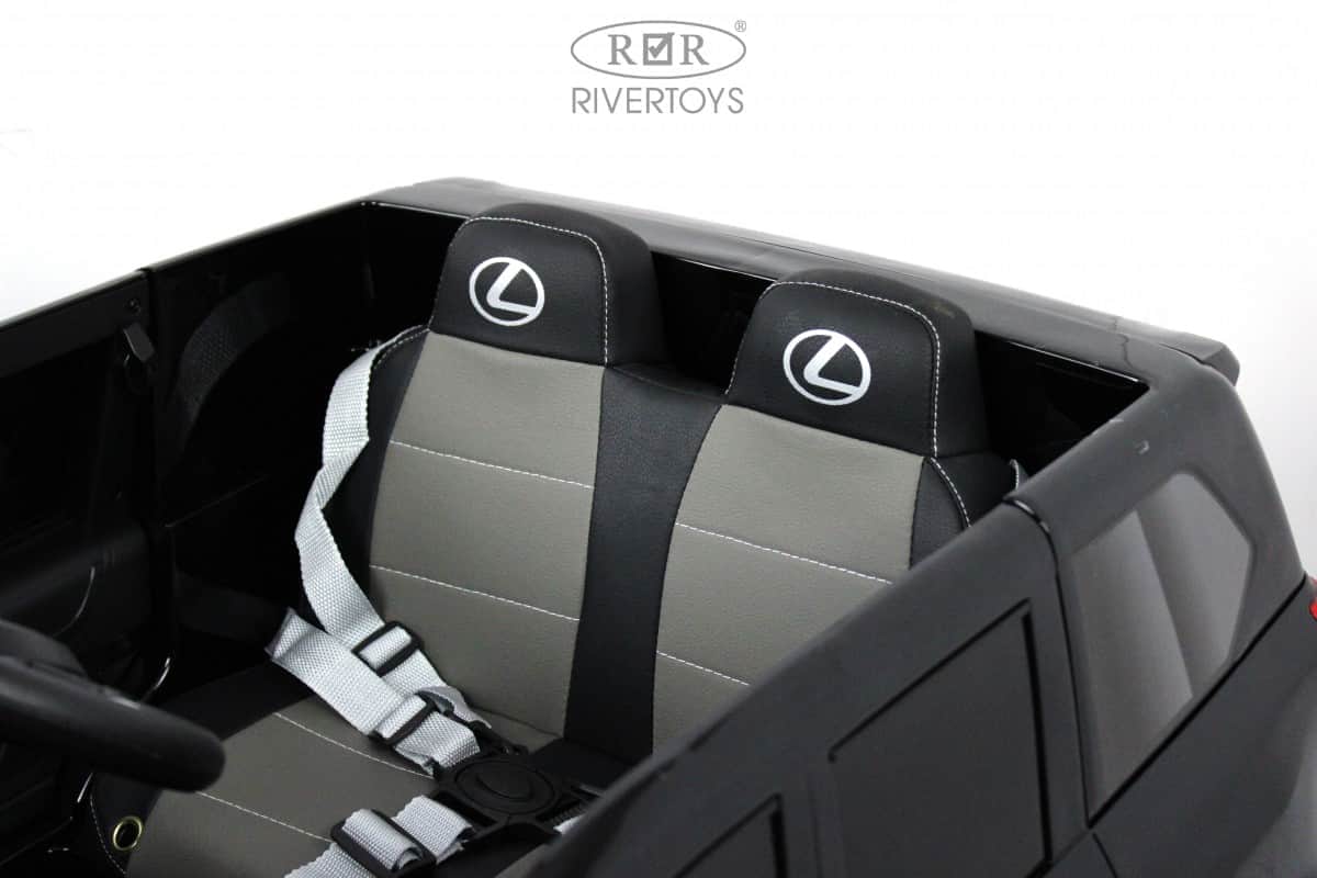 картинка Детский электромобиль Lexus 570 (E555EE) черный глянец 