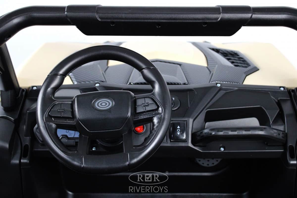 картинка Детский электромобиль K777KK LUX 4WD кремовый 