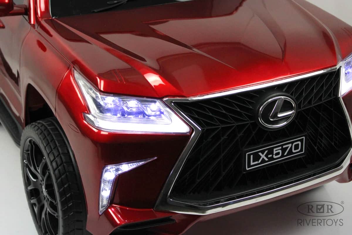 картинка Детский электромобиль Lexus 570 (E555EE) красный глянец 