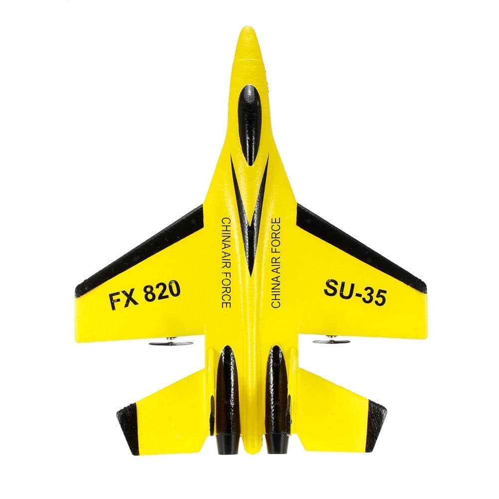 картинка Радиоуправляемый самолет SU-35 для начинающих 2.4G - FX820-YELLOW 