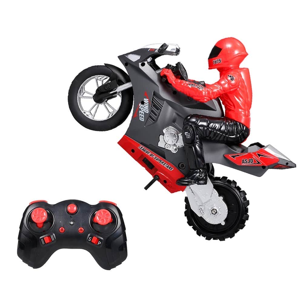 картинка Радиоуправляемый мотоцикл (дрифт, GYRO, 1:6) 2.4G - HC-801-RED 