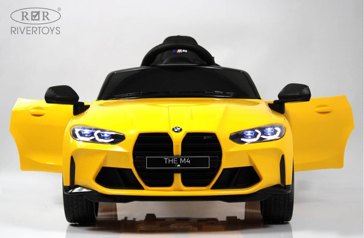 картинка Детский электромобиль BMW M4 (A004AA) желтый 