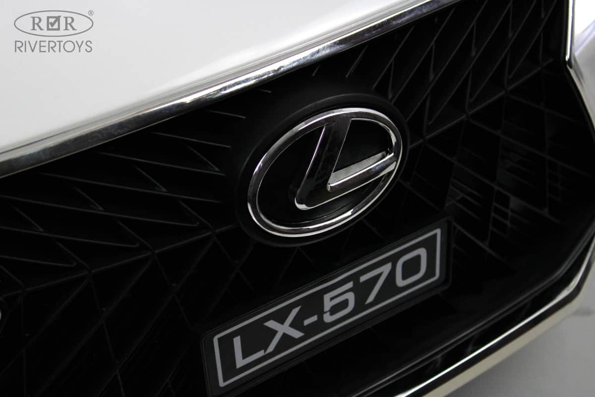 картинка Детский электромобиль Lexus 570 (E555EE) белый 