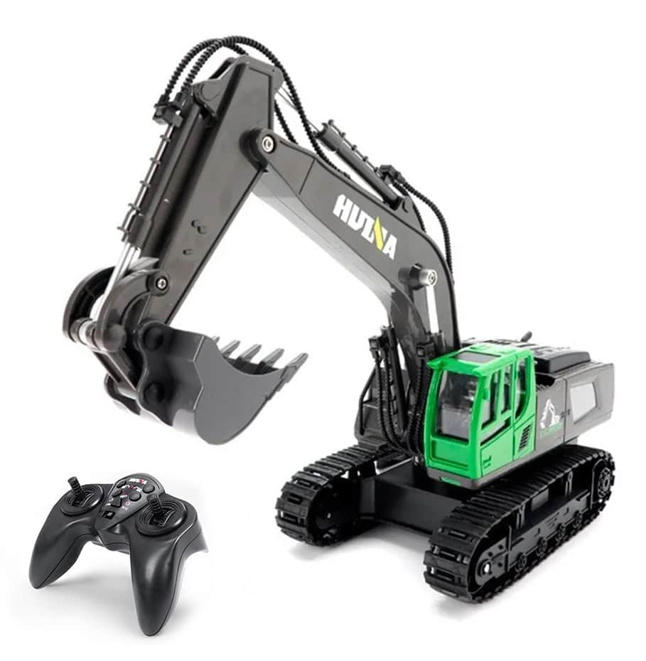картинка Радиоуправляемый экскаватор HUI NA TOYS масштаб 1:18 2.4G - HN1558-GREEN 