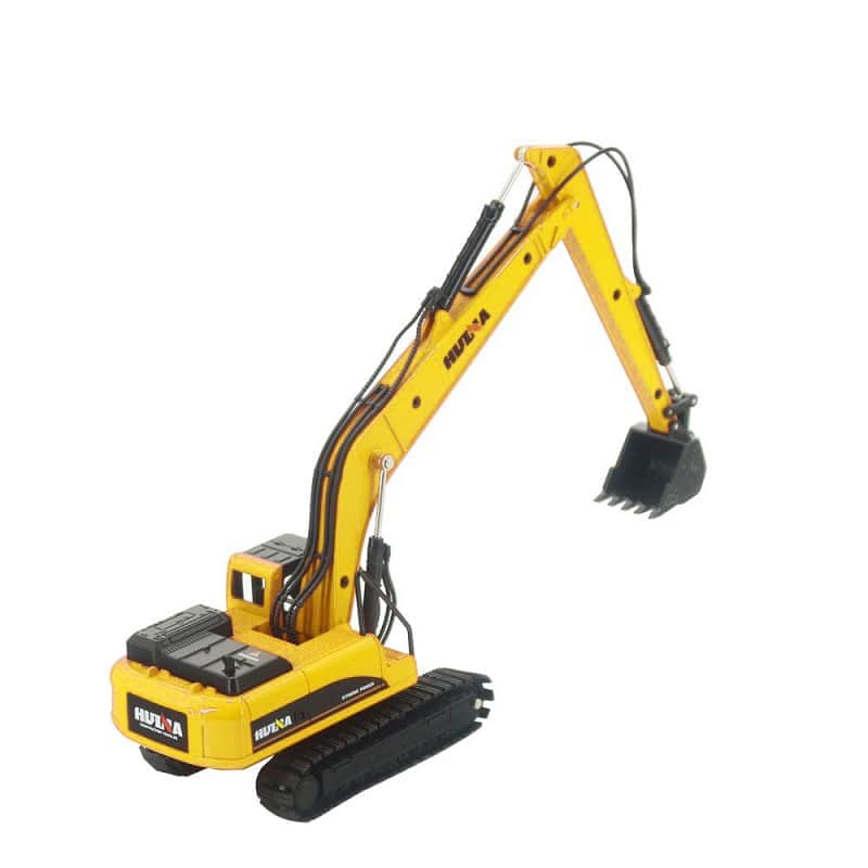 картинка Металлический гусеничный экскаватор HuiNa Toys 1:50 - HN1722-YELLOW 