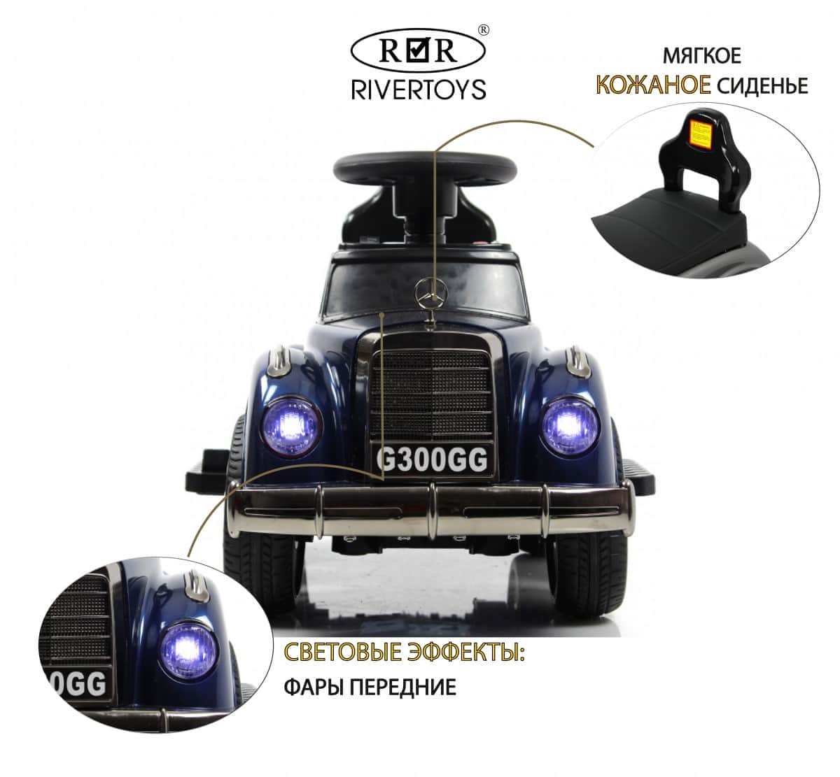 картинка Детский толокар Mercedes-AMG 300S (G300GG-D) синий глянец 