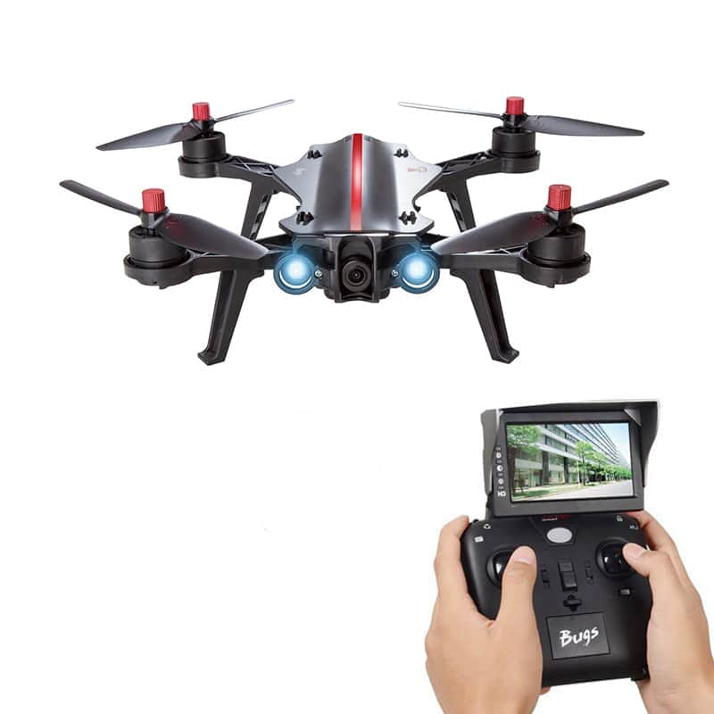 картинка Радиоуправляемый квадрокоптер MJX Bugs 8 + FPV экран + FPV камера RTF 2.4G - MJX-B8-D43-C5830 