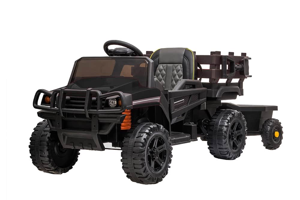картинка Детский электромобиль Bettyma квадроцикл с прицепом 2WD 12V - BDM0926-BLACK 