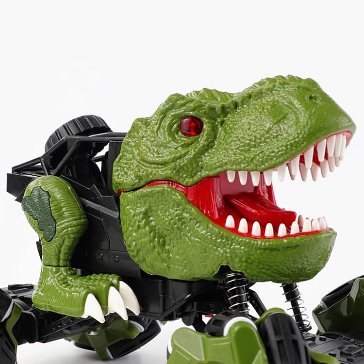 картинка Радиоуправляемая зеленая машина-динозавр T-rex (дрифт колеса, пар) - 11810-GREEN 