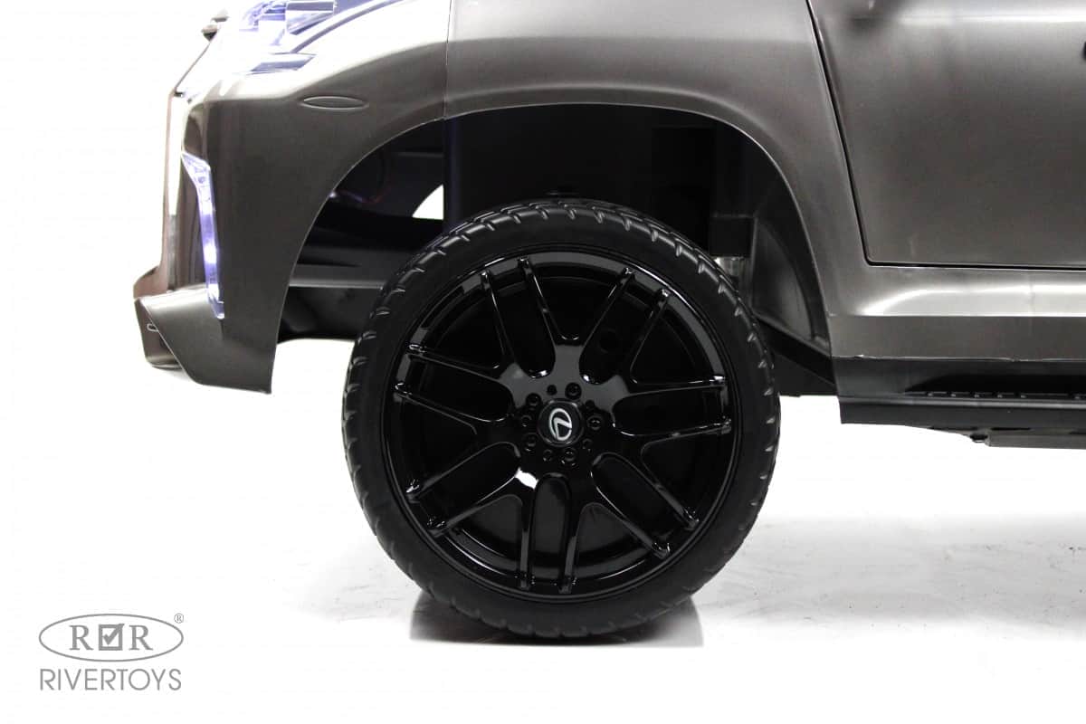 картинка Детский электромобиль Lexus 570 (E555EE) серый глянец 