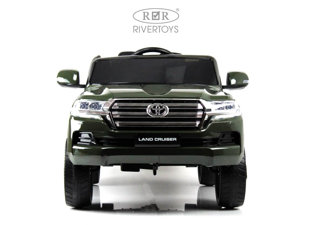картинка Детский электромобиль Toyota Land Cruiser 200 (JJ2022) зеленый глянец 