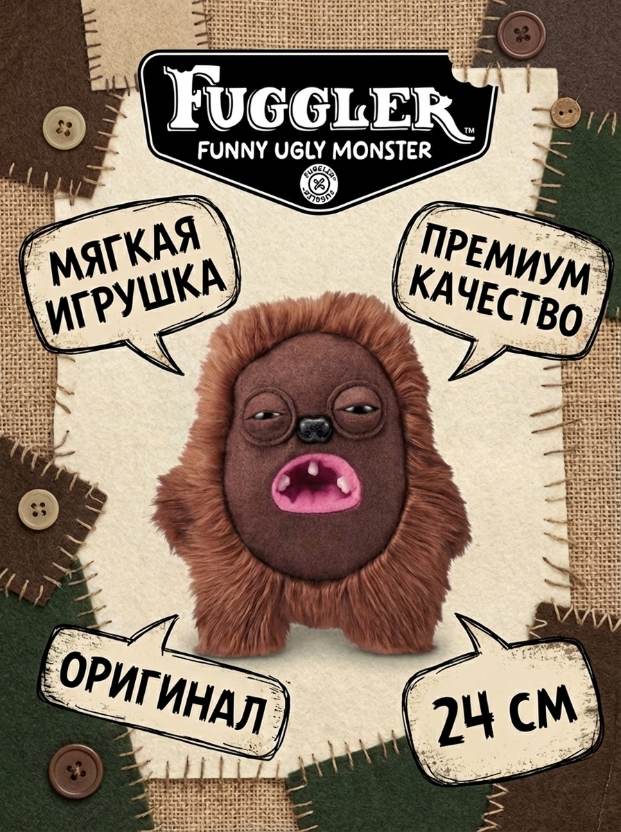 картинка Мягкая игрушка FUGGLER Хедж Грог - 15713A 
