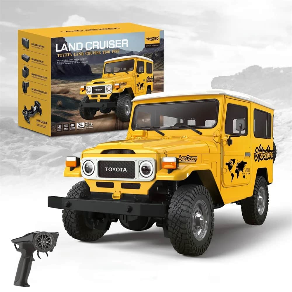 картинка Радиоуправляемый внедрожник TOYOTA FJ40 PRO (свет, выхлоп, Li-Po 5C) - HG4-50-PRO-YELLOW 