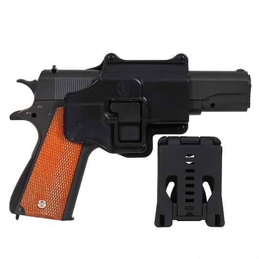 картинка Пистолет металлический Colt 1911 с кобурой (пневматика, 21,5 см) - G.13 