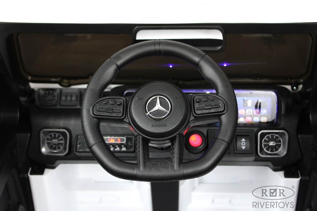 картинка Детский электромобиль Mercedes-Benz G63 (K999KK) белый 
