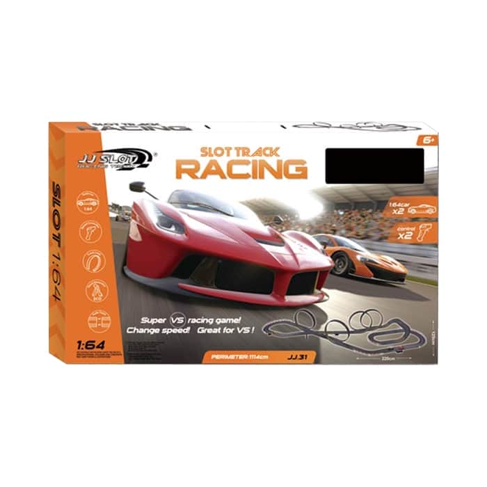 картинка Гоночный автотрек JJ Slot Ралли (длина трека 1114 см, от сети, 1:64) - JJ31-2 