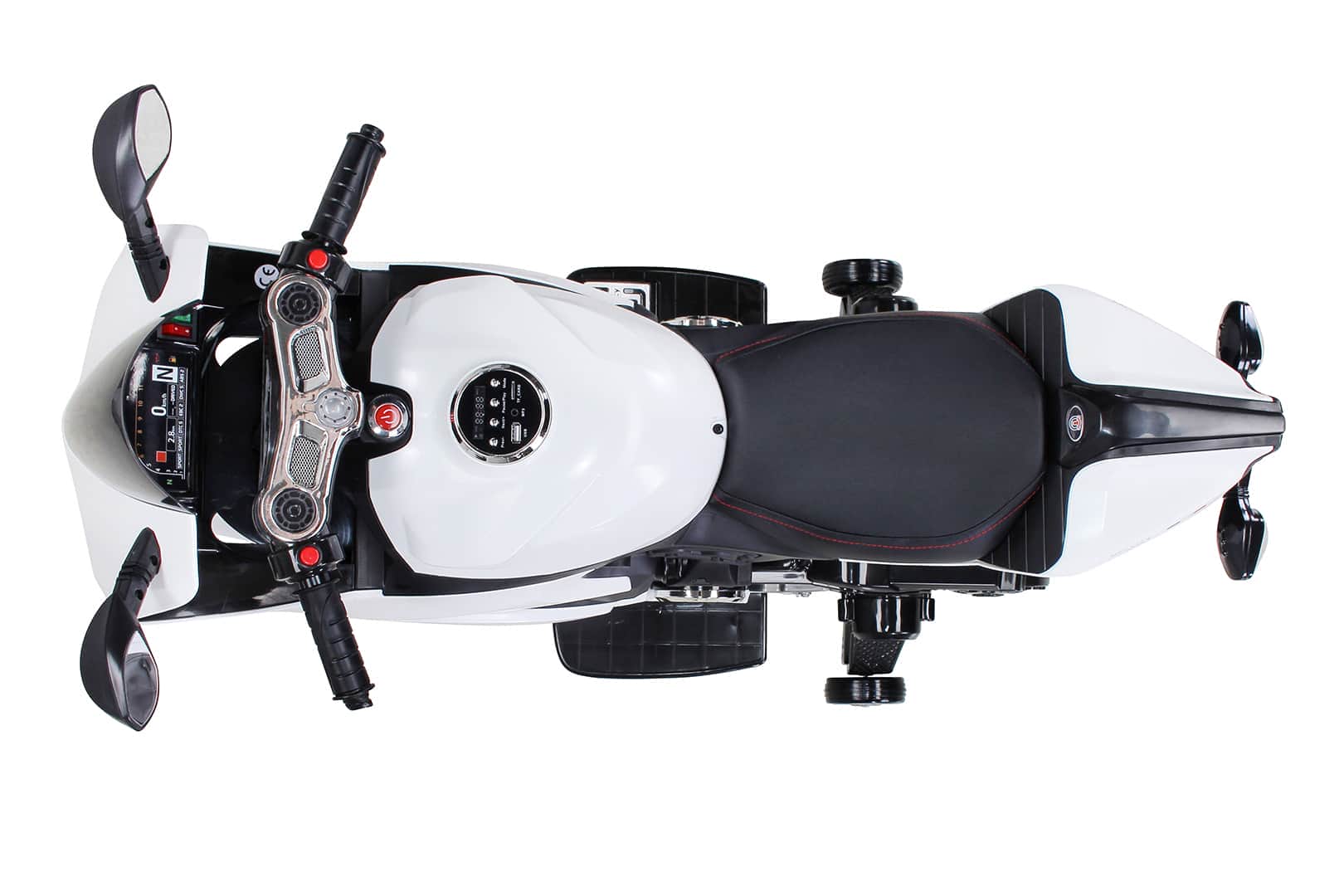 картинка Детский электромобиль - мотоцикл Ducati White - SX1628-G 