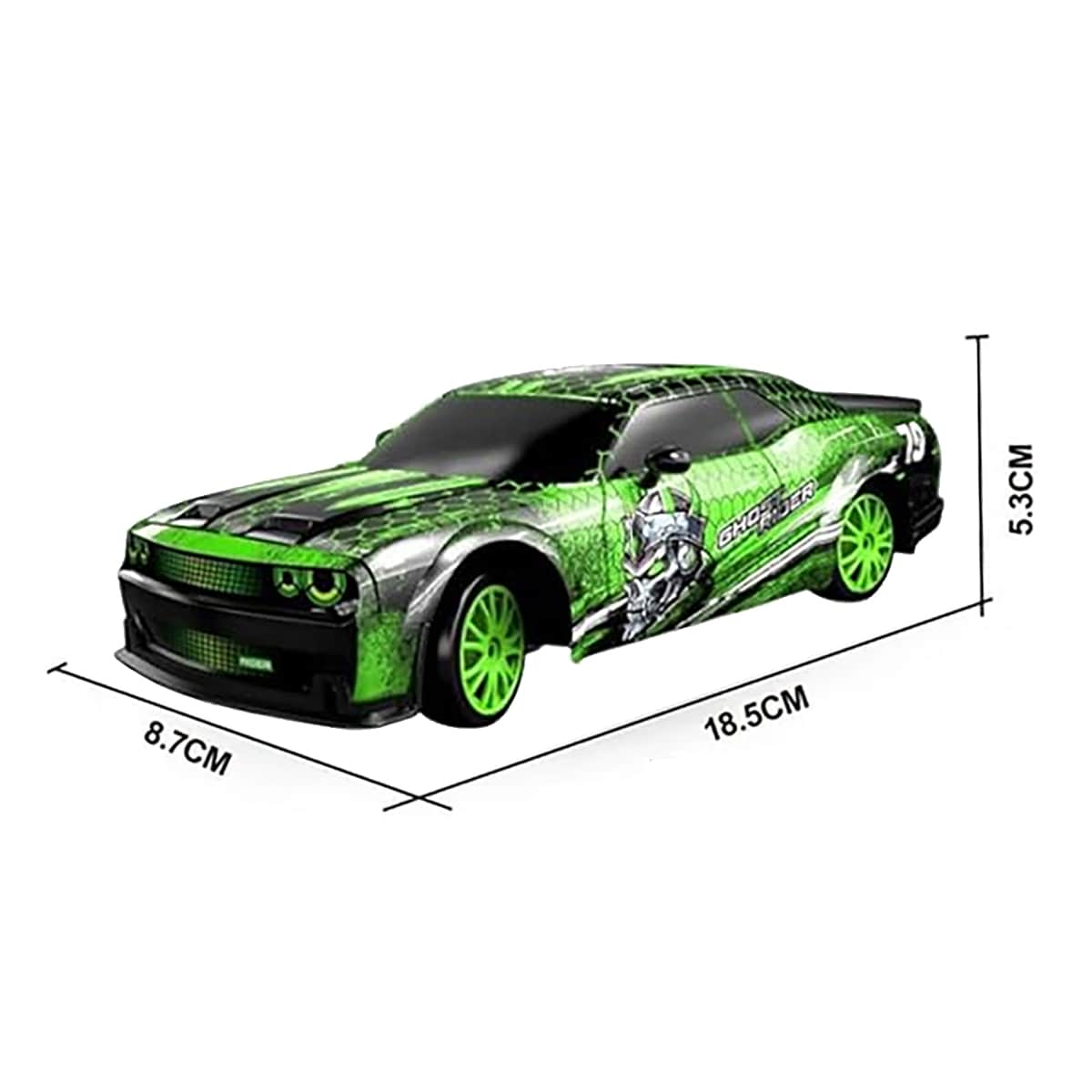 картинка Радиоуправляемая машина для дрифта Dodge (19 см, 15 км/ч, сменные колеса, фишки) - SC24A25 