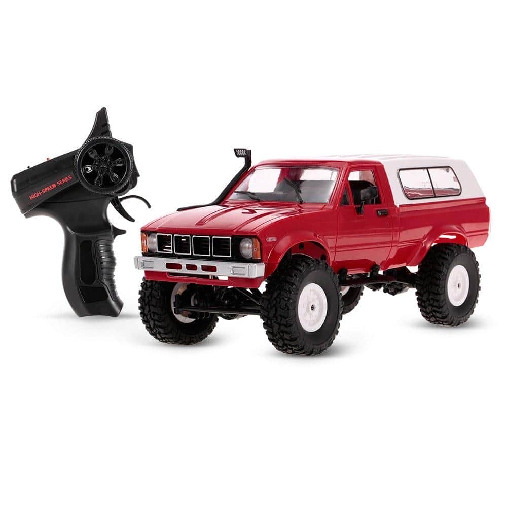 картинка Радиоуправляемая машина WPL пикап Hilux (красная) 4WD 2.4G 1:16 RTR - WPLC-24R-RED 