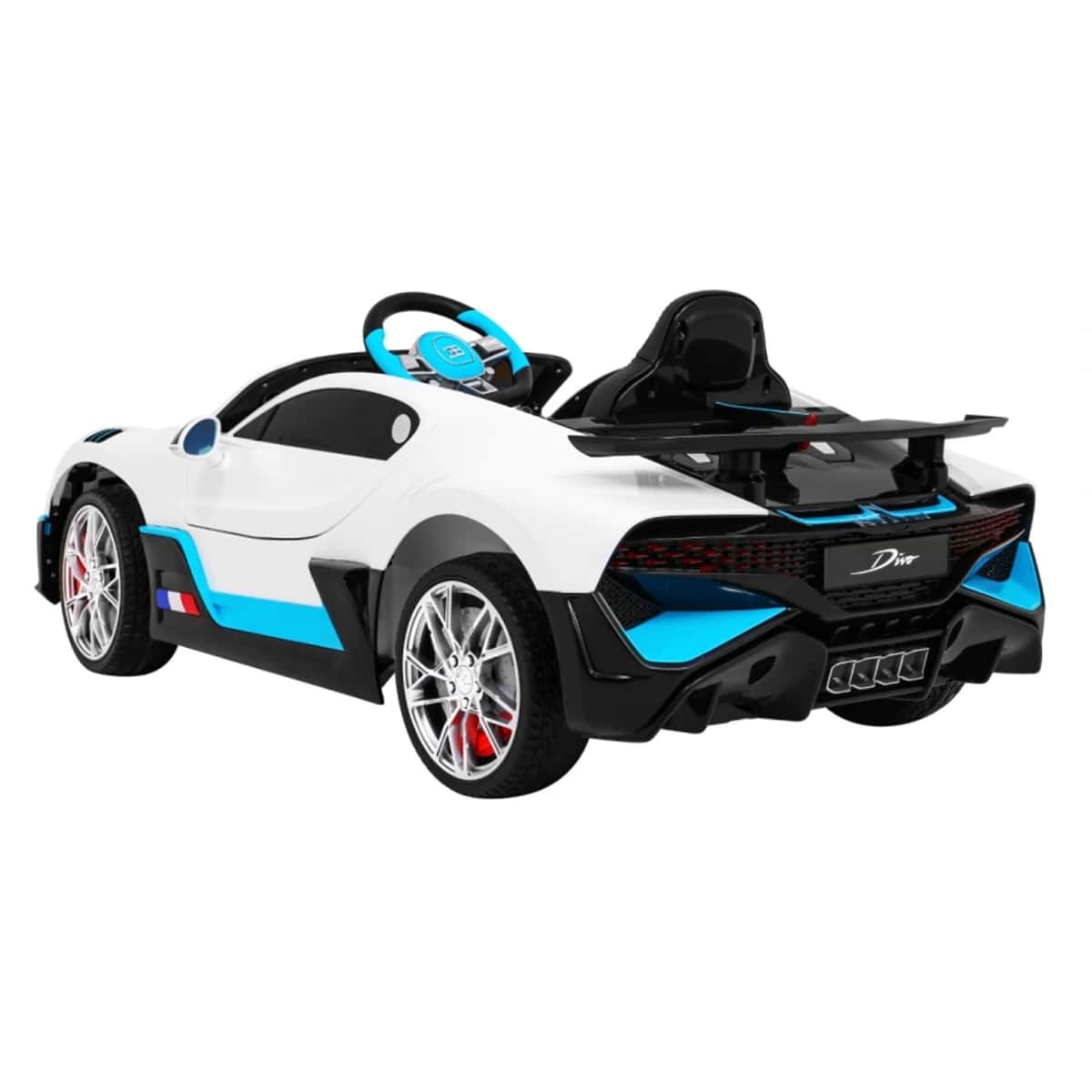 картинка Детский электромобиль Bugatti Divo (белый лак, 12V) - HL338 