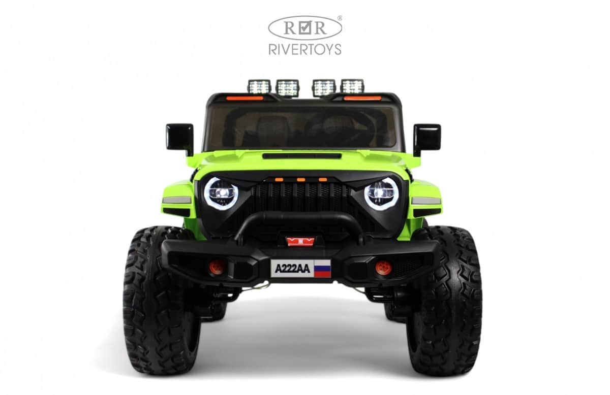 картинка Детский электромобиль Jeep A222AA зеленый 