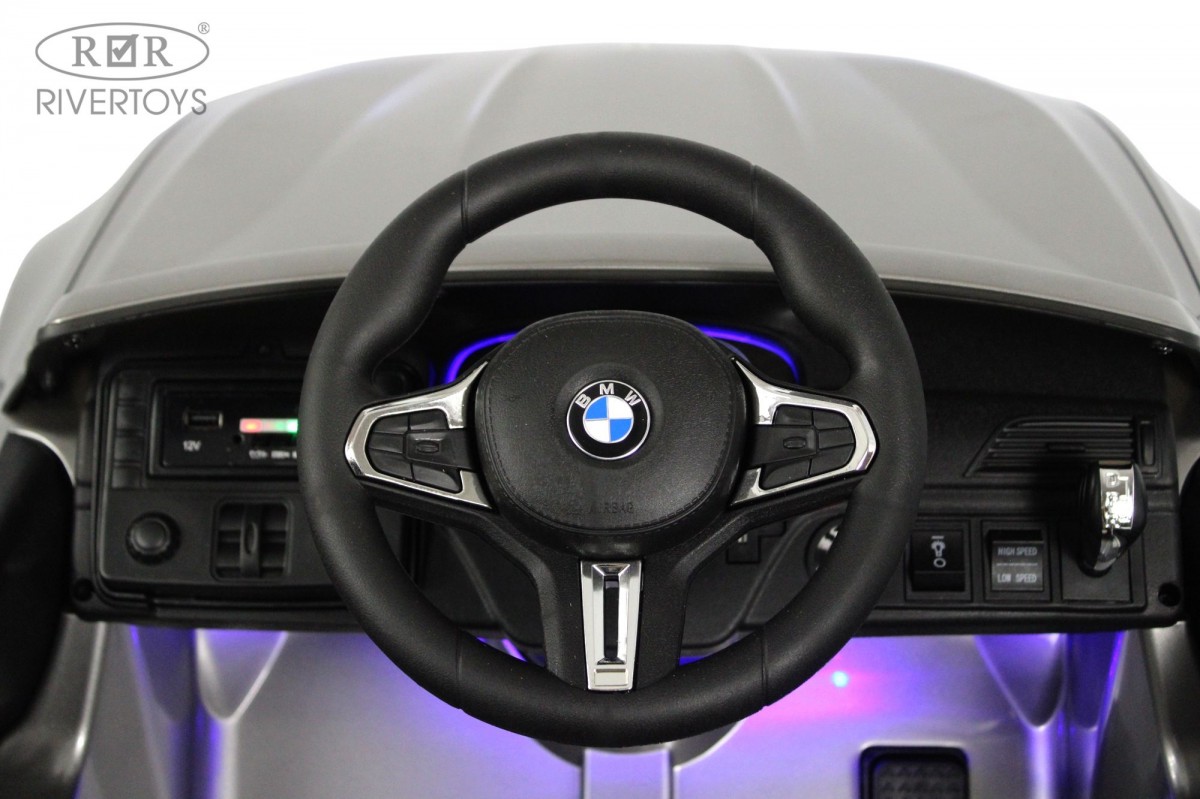 картинка Детский электромобиль BMW M5 Competition (A555MP) серый глянец 