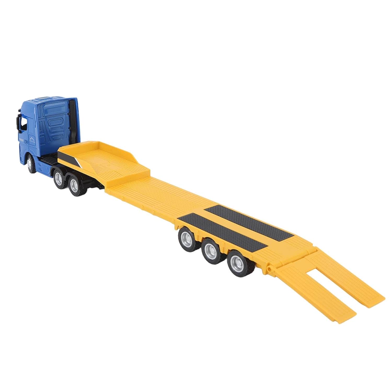 картинка Металлический грузовик трейлер HUI NA TOYS масштаб 1:50 - HN1730-YELLOW 