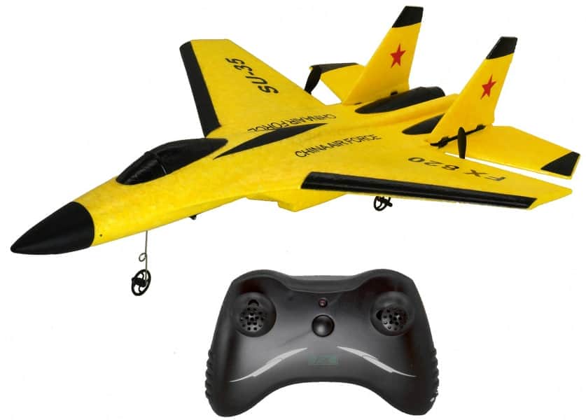 картинка Радиоуправляемый самолет SU-35 для начинающих 2.4G - FX820-YELLOW 