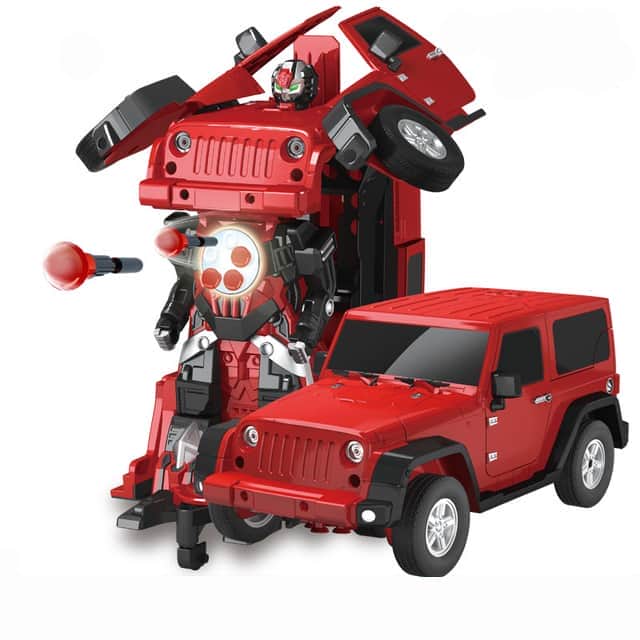 картинка Радиоуправляемый робот трансформер Jeep Rubicon Red 1:14 - 2329PF 