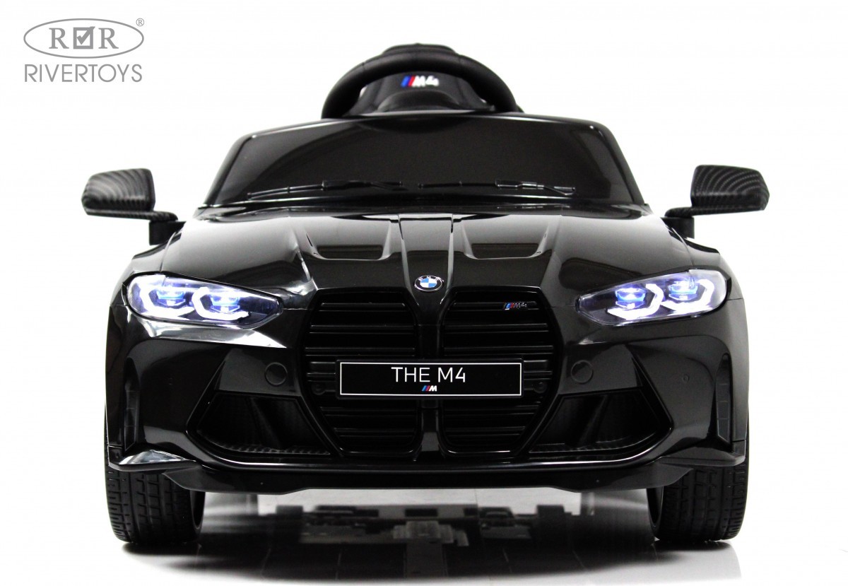 картинка Детский электромобиль BMW M4 (A004AA) черный глянец 