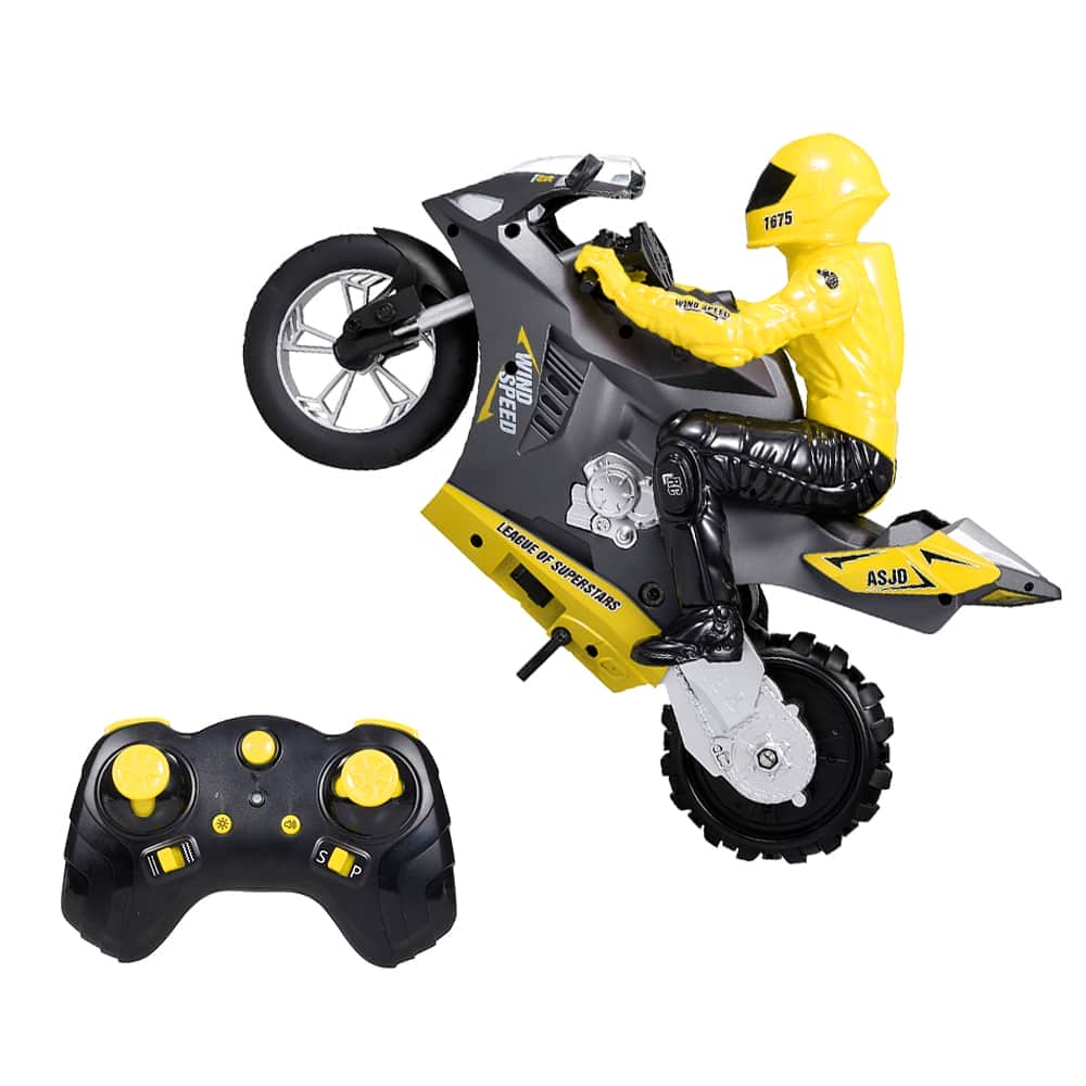 картинка Радиоуправляемый мотоцикл (дрифт, GYRO, 1:6) 2.4G - HC-801-YELLOW 