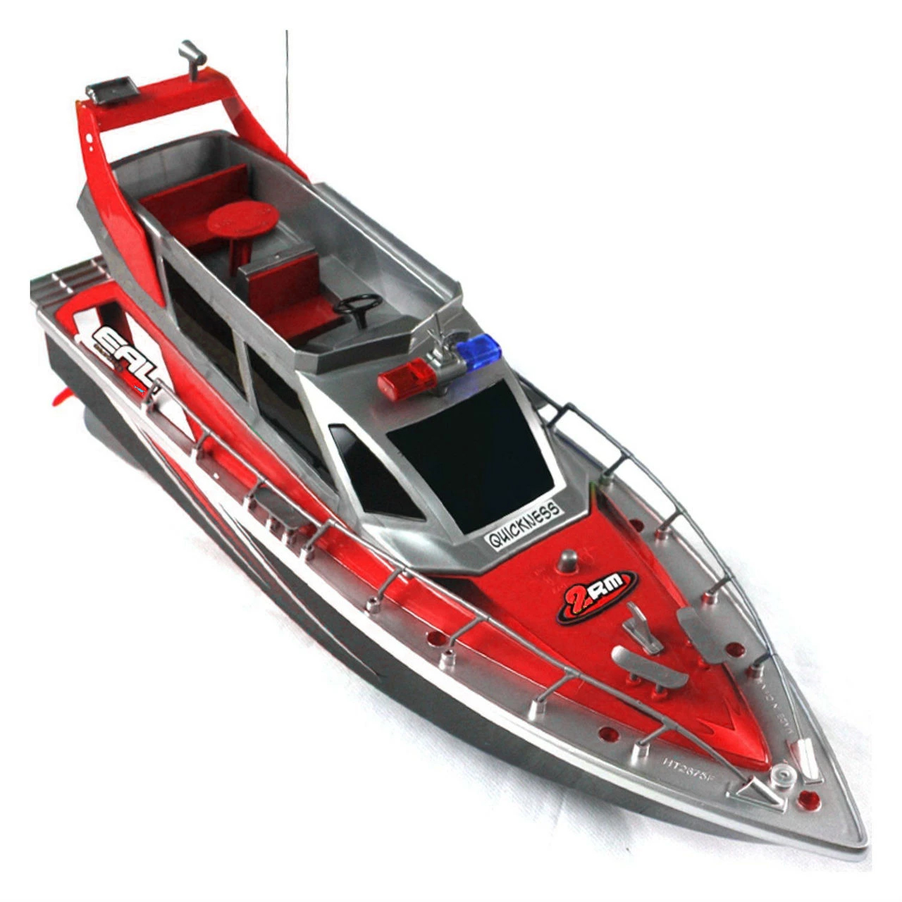 картинка Радиоуправляемый полицейский катер 1:20 2.4G - HT-2875B-RED 