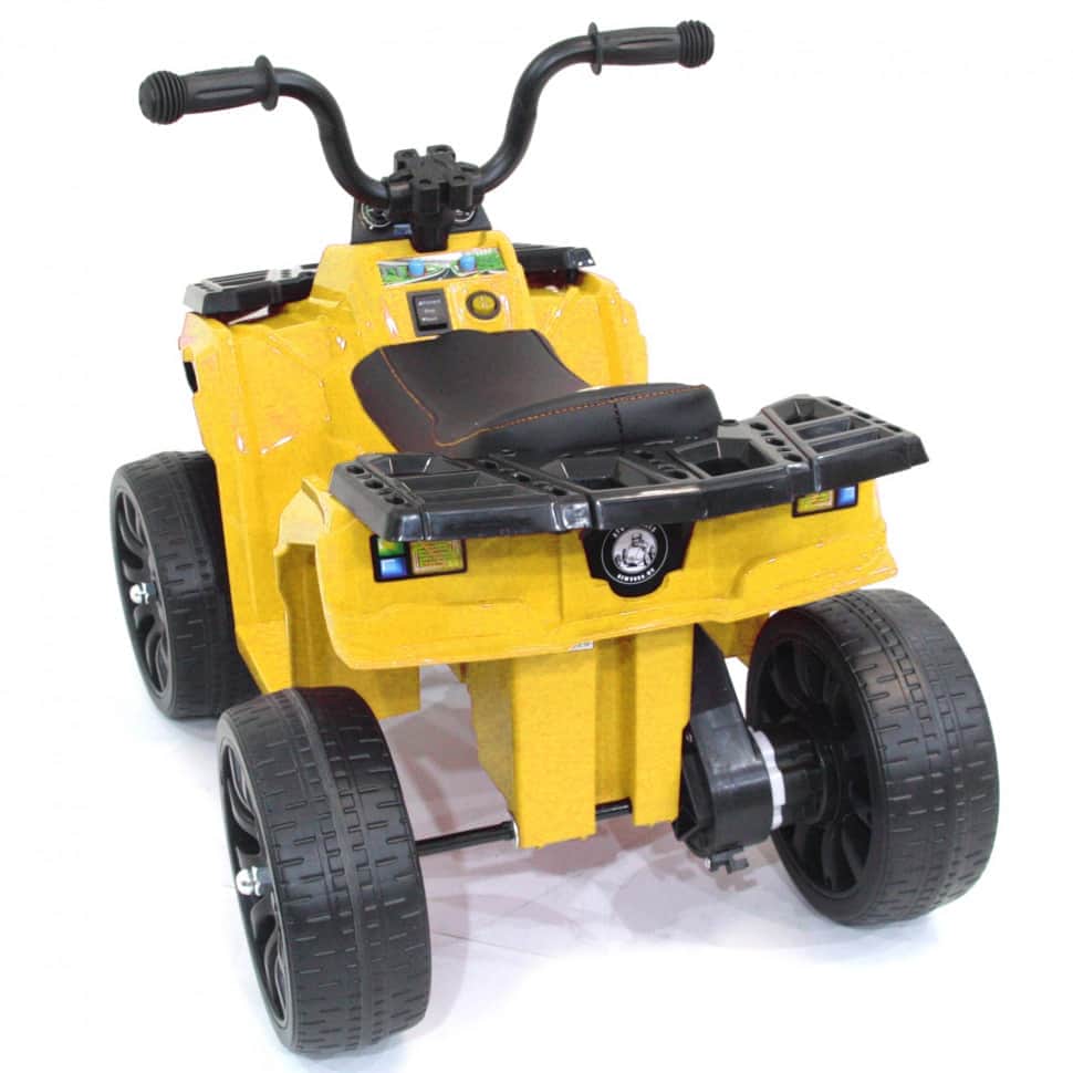 картинка Детский квадроцикл R1 на резиновых колесах 6V - 3201-YELLOW 
