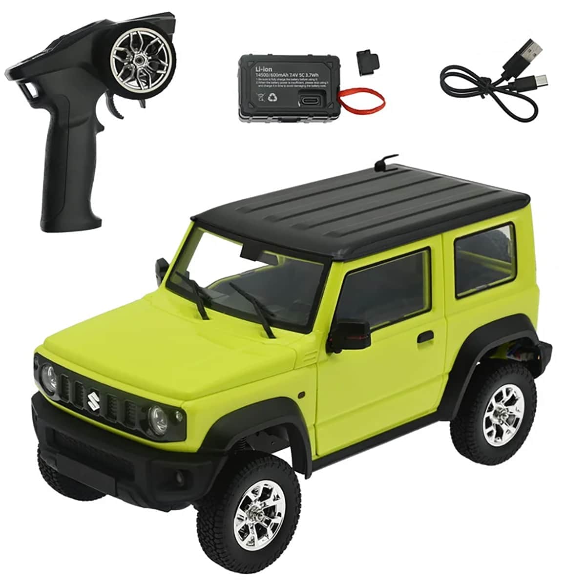 картинка Радиоуправляемый внедрожник Suzuki Jimny PRO с прицепом (свет, выхлоп, Li-Po 5C) - HG4-53PRO-54-G 