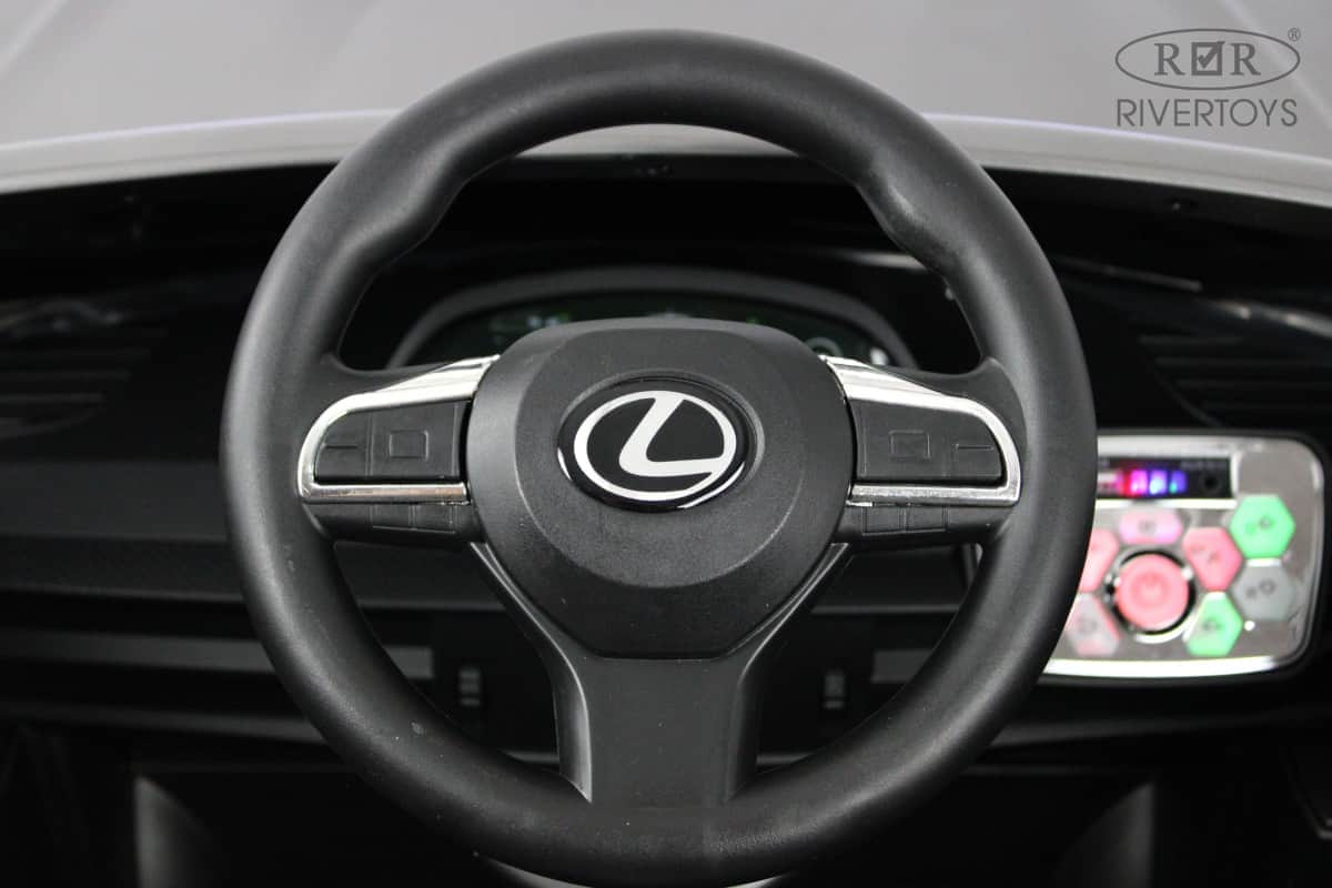 картинка Детский электромобиль Lexus 570 (E555EE) серый глянец 