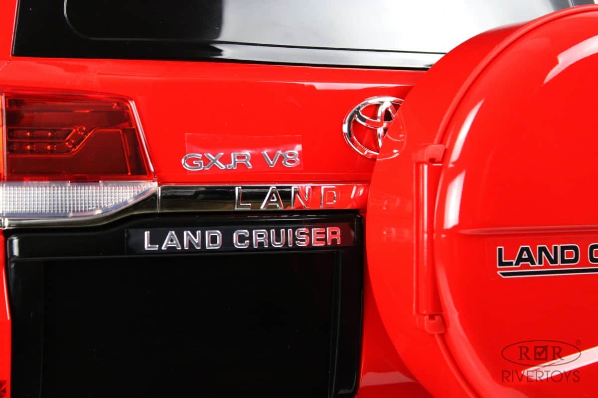картинка Детский электромобиль Toyota Land Cruiser 200 (JJ2022) красный глянец 